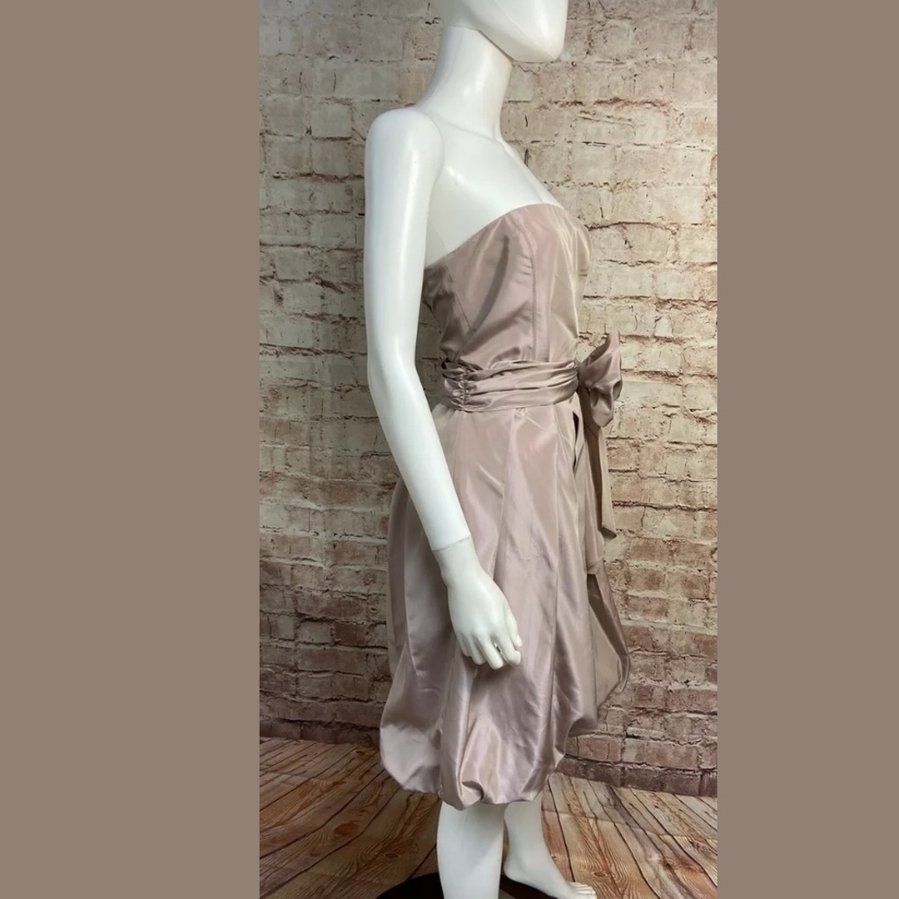 Zara Basic Medium Mauve Strapless Dress - image 2